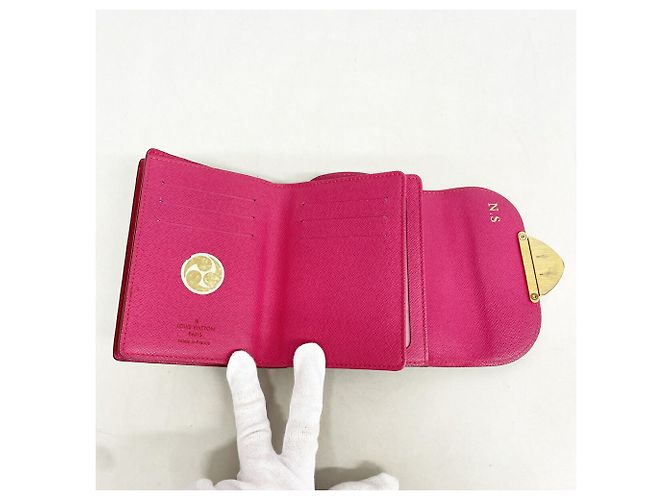 Louis Vuitton Tri-fold Wallet in Grenade Noir Black Red - view 3