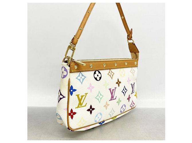 Louis Vuitton Monogram Multicolor Pochette Accessoires Bianco - vista 2