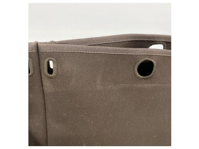 Hermès Saco Tote Hermes Herbag Cabas Marrom - vista 14