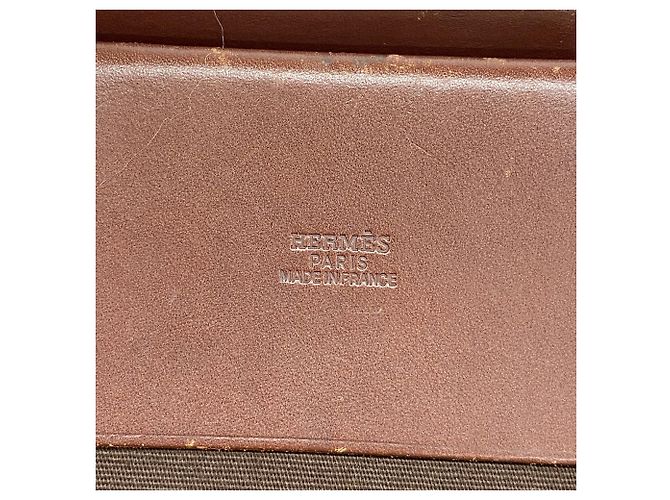 Hermès Saco Tote Hermes Herbag Cabas Marrom - vista 5