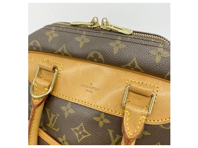 Borsa Louis Vuitton Monogram Deauville Marrone - vista 14