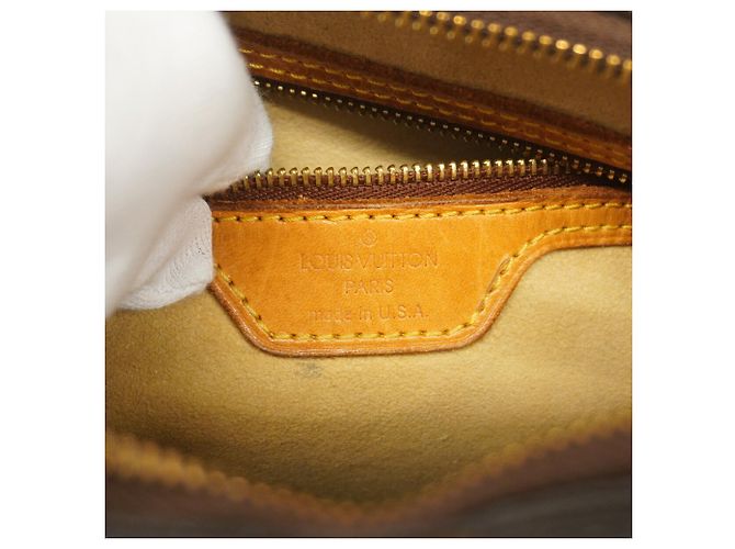 Sac à épaule Louis Vuitton Monogram Looping MM Marron - vue 5