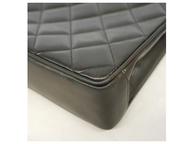 Chanel Matelassé Lammleder Tote Bag Schwarz - Ansicht 6