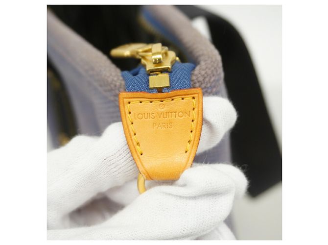 Louis Vuitton Antigua Cabas MM Tote Bag Blau - Ansicht 5
