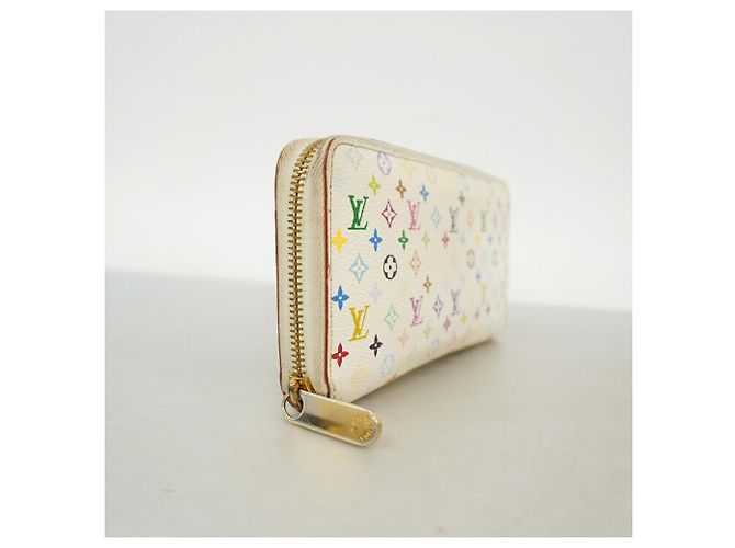 Portafoglio Zippy Louis Vuitton Monogram Multicolor Rosa Bianco - vista 2