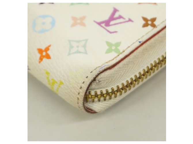 Portafoglio Zippy Louis Vuitton Monogram Multicolor Rosa Bianco - vista 6