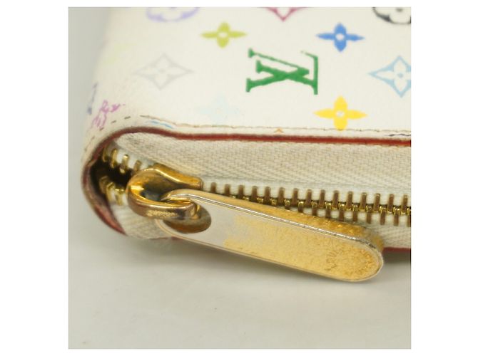 Portafoglio Zippy Louis Vuitton Monogram Multicolor Rosa Bianco - vista 8