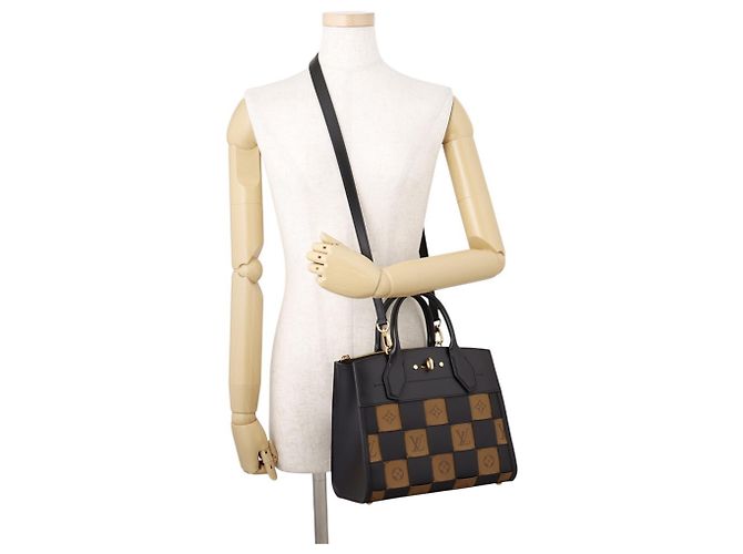 Louis Vuitton Monogram Reverse City Steamer PM Handtasche Schwarz - Ansicht 5