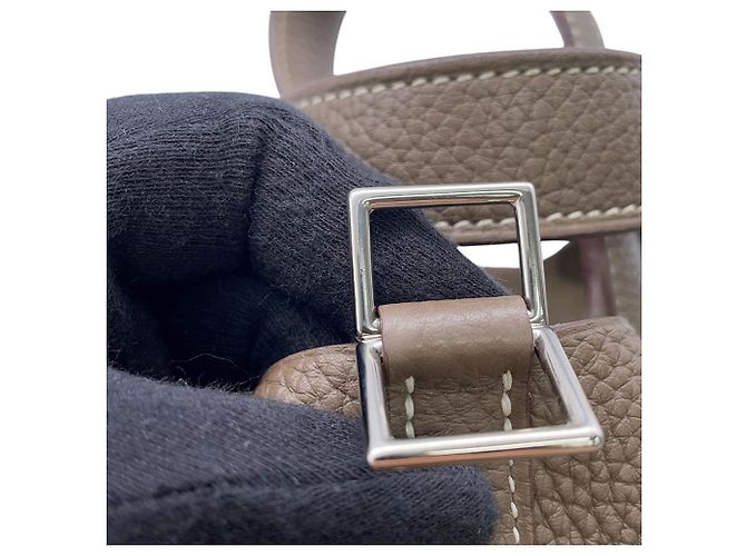 Hermès Hermes Picotin Lock PM Handtasche in Etoupe Taupe - Ansicht 10