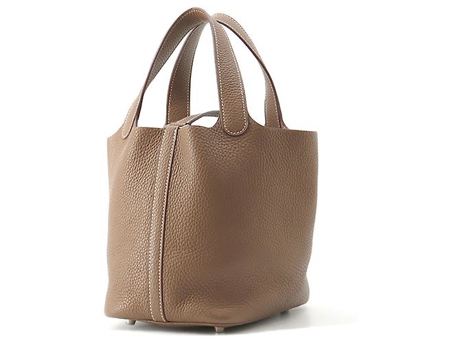 Hermès Hermes Picotin Lock PM Handtasche in Etoupe Taupe - Ansicht 2