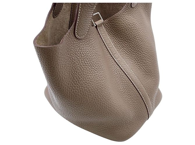 Hermès Hermes Picotin Lock PM Handtasche in Etoupe Taupe - Ansicht 9