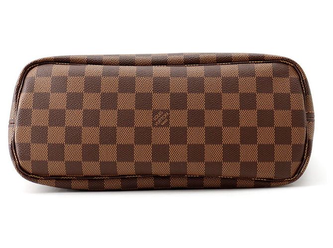 Louis Vuitton Damier Ebene Neverfull PM Tote Bag Rot - Ansicht 3