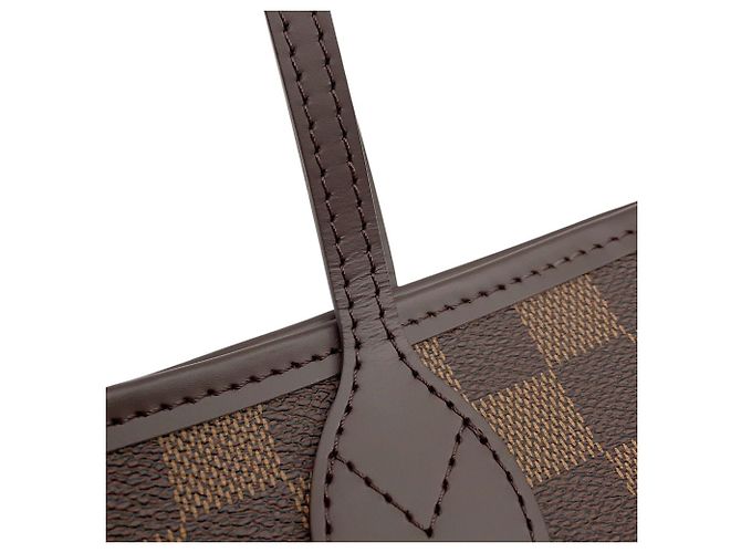 Louis Vuitton Damier Ebene Neverfull PM Tote Bag Rot - Ansicht 7