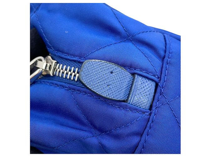 Prada Chain Shoulder Bag Blue - view 12