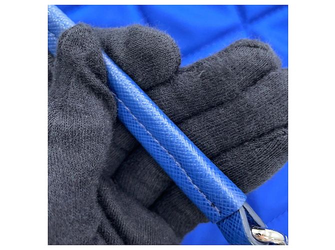 Prada Chain Shoulder Bag Blue - view 13