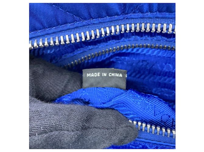 Prada Chain Shoulder Bag Blue - view 16