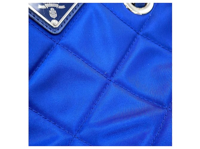 Prada Chain Shoulder Bag Blue - view 6