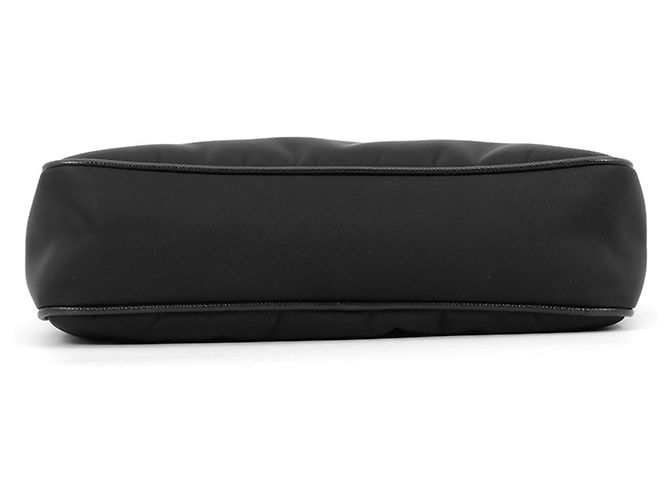 Bolsa de ombro Prada em couro Saffiano preto - vista 3