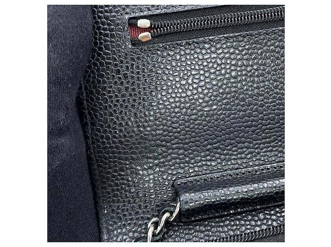 Cartera con cadena Chanel Black Matelassé Negro - vista 10