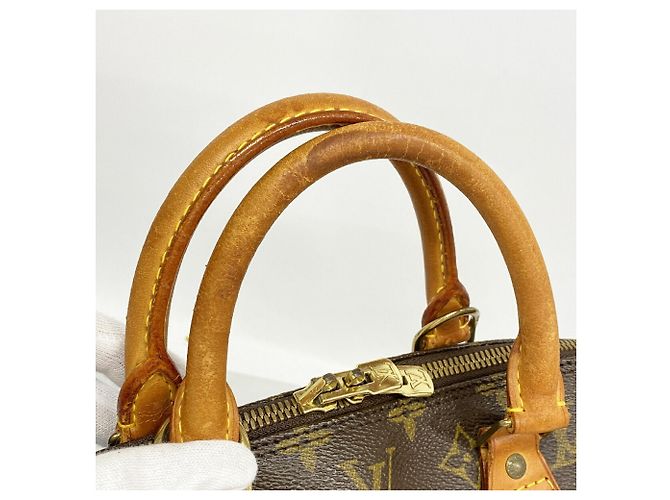 Louis Vuitton Alma Monogram Handtasche Braun - Ansicht 7
