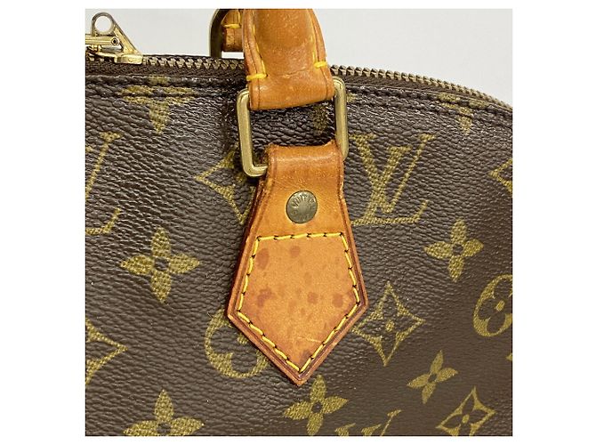 Louis Vuitton Alma Monogram Handtasche Braun - Ansicht 9