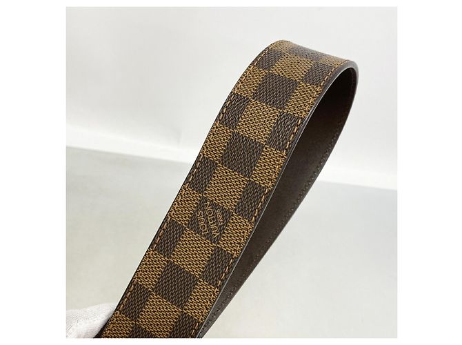 Cintura Louis Vuitton Damier in Ebene Damier ebene - vista 7