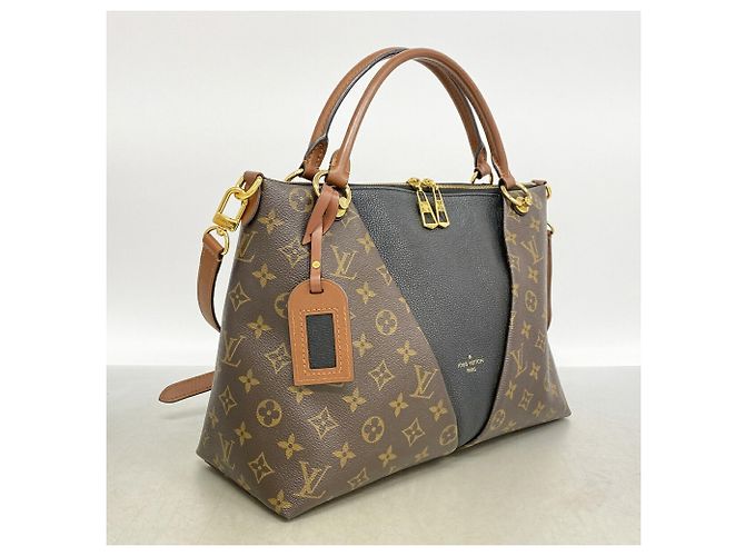 Borsa Louis Vuitton Monogram V Tote MM Nero - vista 2