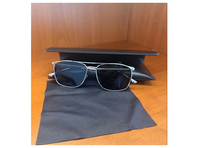 Autre Marque Saint Laurent Sonnenbrille in Silber - Ansicht 2