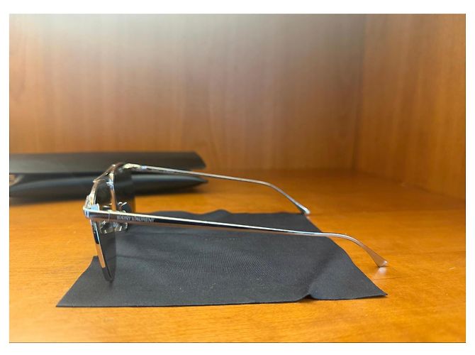 Autre Marque Saint Laurent Sonnenbrille in Silber - Ansicht 3