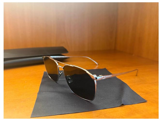 Autre Marque Saint Laurent Sonnenbrille in Silber - Ansicht 4