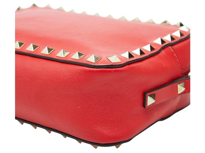 Bolsa de Ombro Valentino Rockstud Vermelho - vista 4