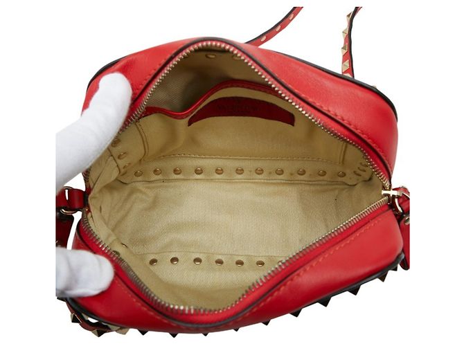 Bolsa de Ombro Valentino Rockstud Vermelho - vista 9