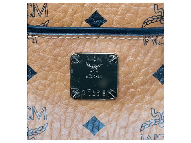 Bolso de mano/Bolso de hombro MCM Visetos Logogram Castaño Negro - vista 5