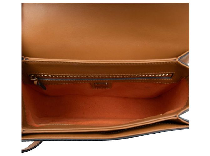 Bolsa MCM Visetos Logogram em couro marrom - vista 4