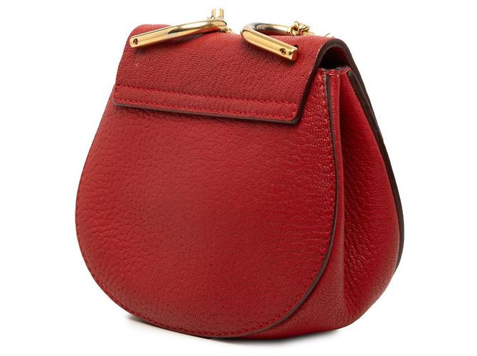 Chloé Drew Mini Crossbody Chain Schultertasche Rot - Ansicht 2