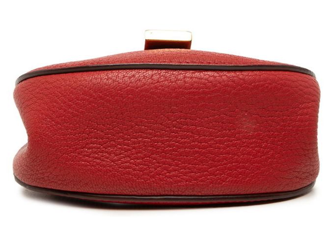 Chloé Drew Mini Crossbody Chain Schultertasche Rot - Ansicht 3