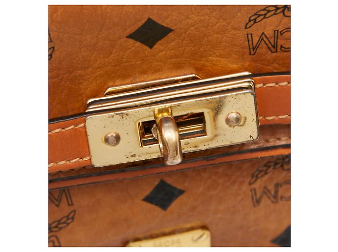 Handtasche/Schultertasche MCM Logogram Visetos Braun - Ansicht 10