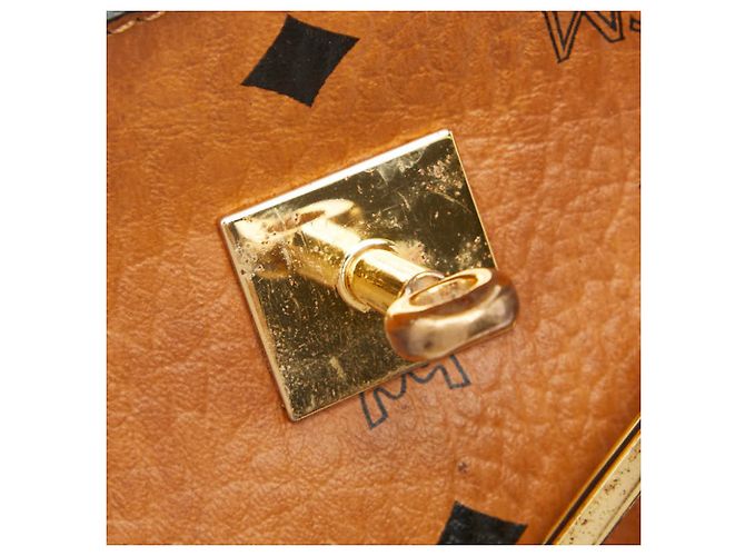 Handtasche/Schultertasche MCM Logogram Visetos Braun - Ansicht 11