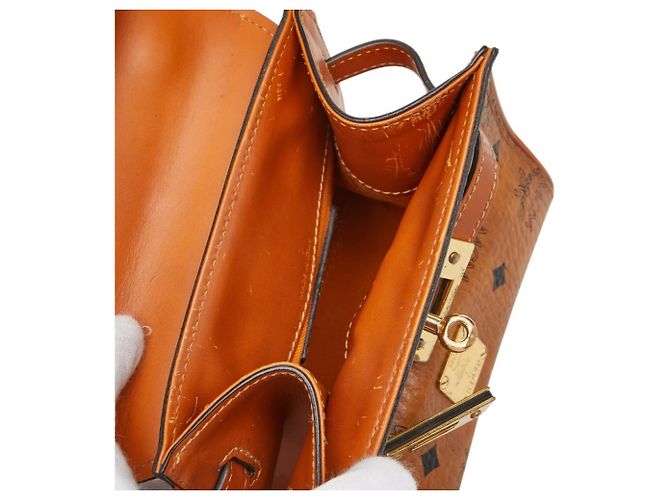 Handtasche/Schultertasche MCM Logogram Visetos Braun - Ansicht 14