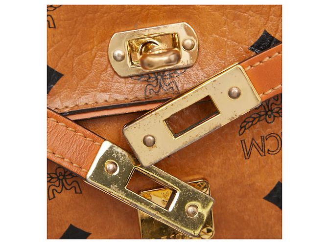 Handtasche/Schultertasche MCM Logogram Visetos Braun - Ansicht 9