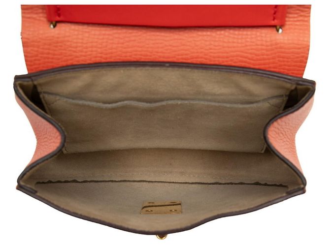 Borsa a tracolla con catena Chloé Drew Arancione - vista 4