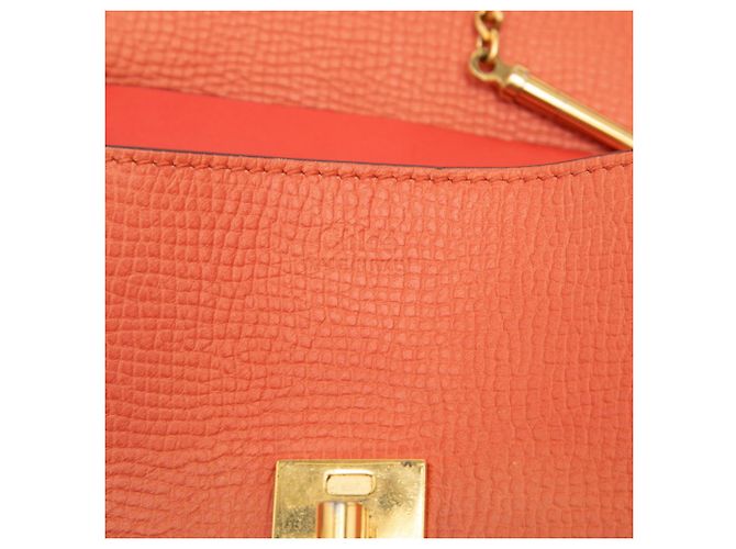 Borsa a tracolla con catena Chloé Drew Arancione - vista 5