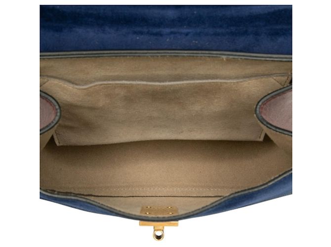 Borsa a tracolla Chloé Drew Chain Marrone Blu - vista 4