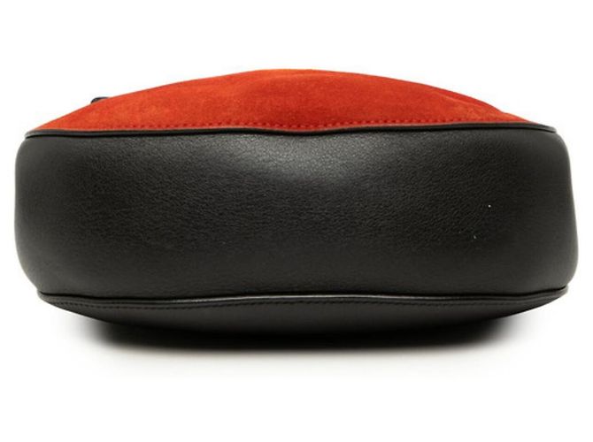 Borsa a tracolla con catena Chloé Drew Nero Rosso - vista 2