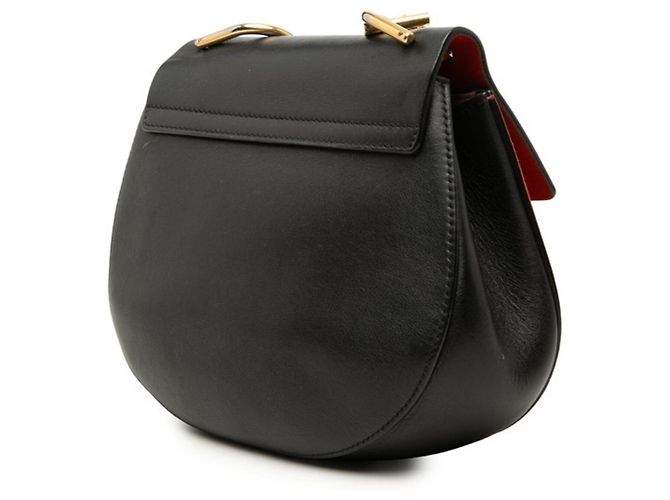 Borsa a tracolla con catena Chloé Drew Nero Rosso - vista 3