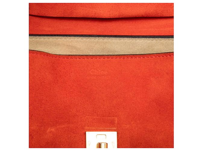 Borsa a tracolla con catena Chloé Drew Nero Rosso - vista 5