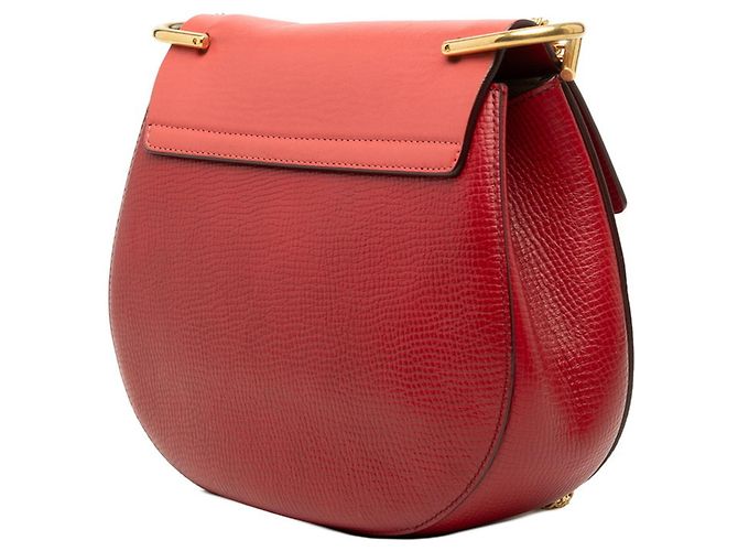 Bolso bandolera con cadena Chloé Drew Roja - vista 2