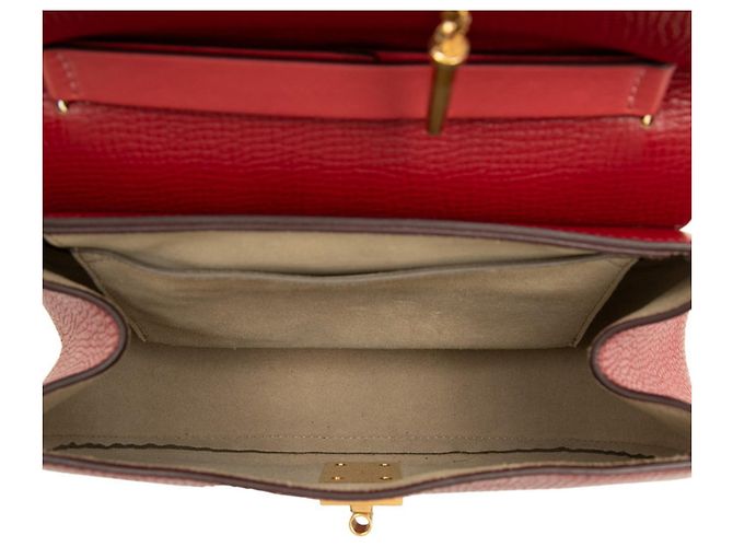 Bolso bandolera con cadena Chloé Drew Roja - vista 4