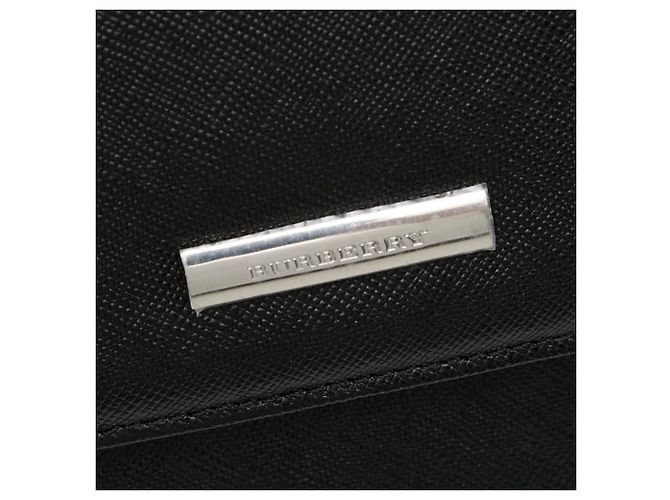 Borsa a mano in pelle nera Burberry Nova Check Nero - vista 11