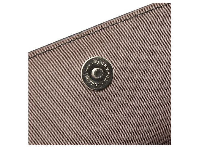 Borsa a mano in pelle nera Burberry Nova Check Nero - vista 8